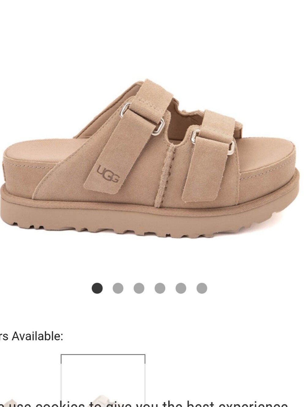 UGG GOLDENSTAR HI SLIDE WOMEN SANDAL SAND US 10 /EU 41